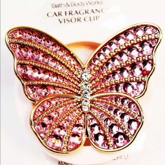 🎉GEMSTONE BUTTERFLY CAR VENT VISOR CLIP - Picture 2 of 3